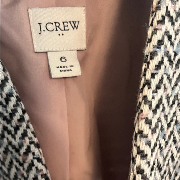 J. Crew Black and White Herringbone Jacket - Picture 4 of 4